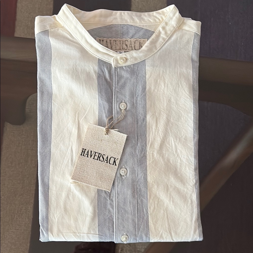 Men's Striped Cream Shirt